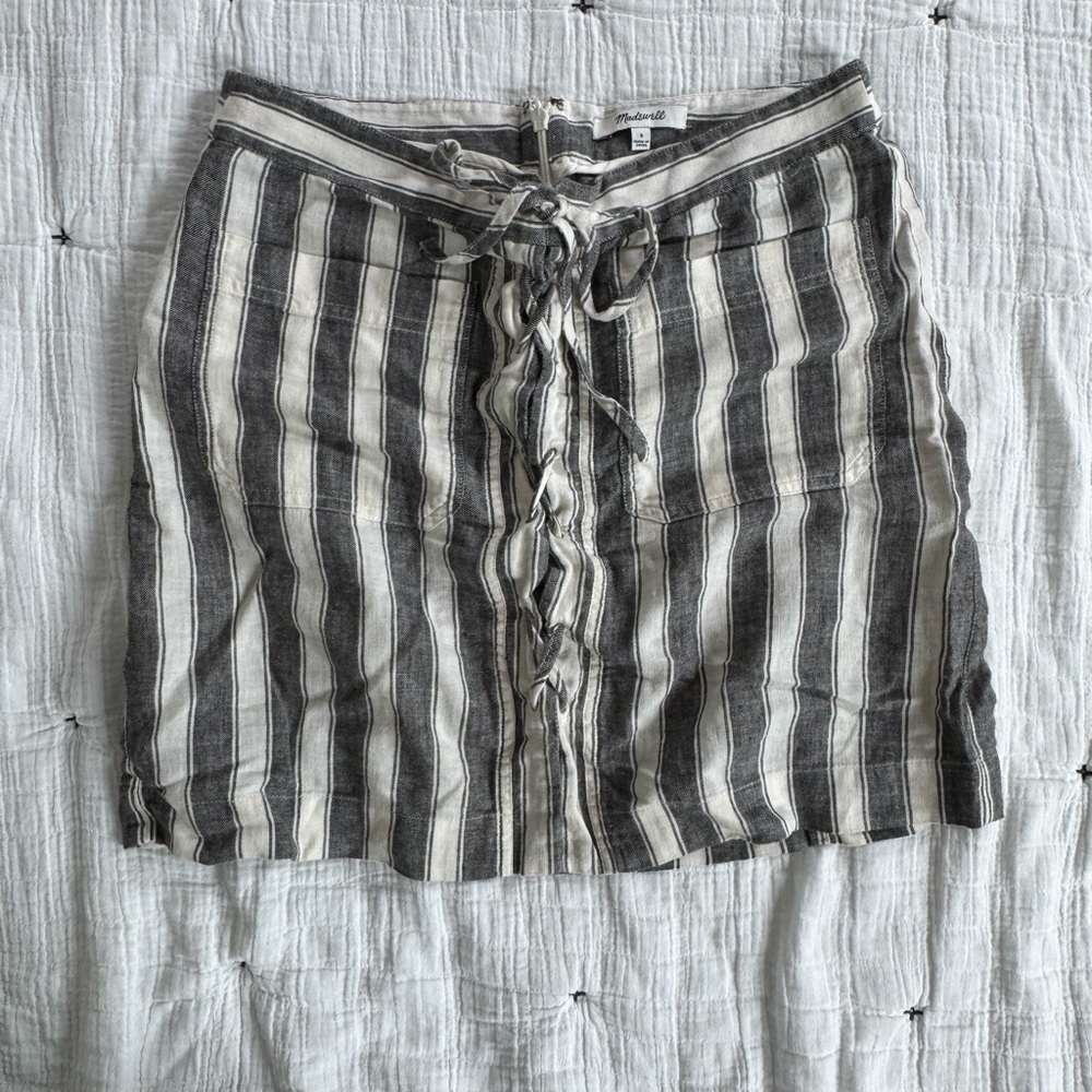 Madewell stripe skirt